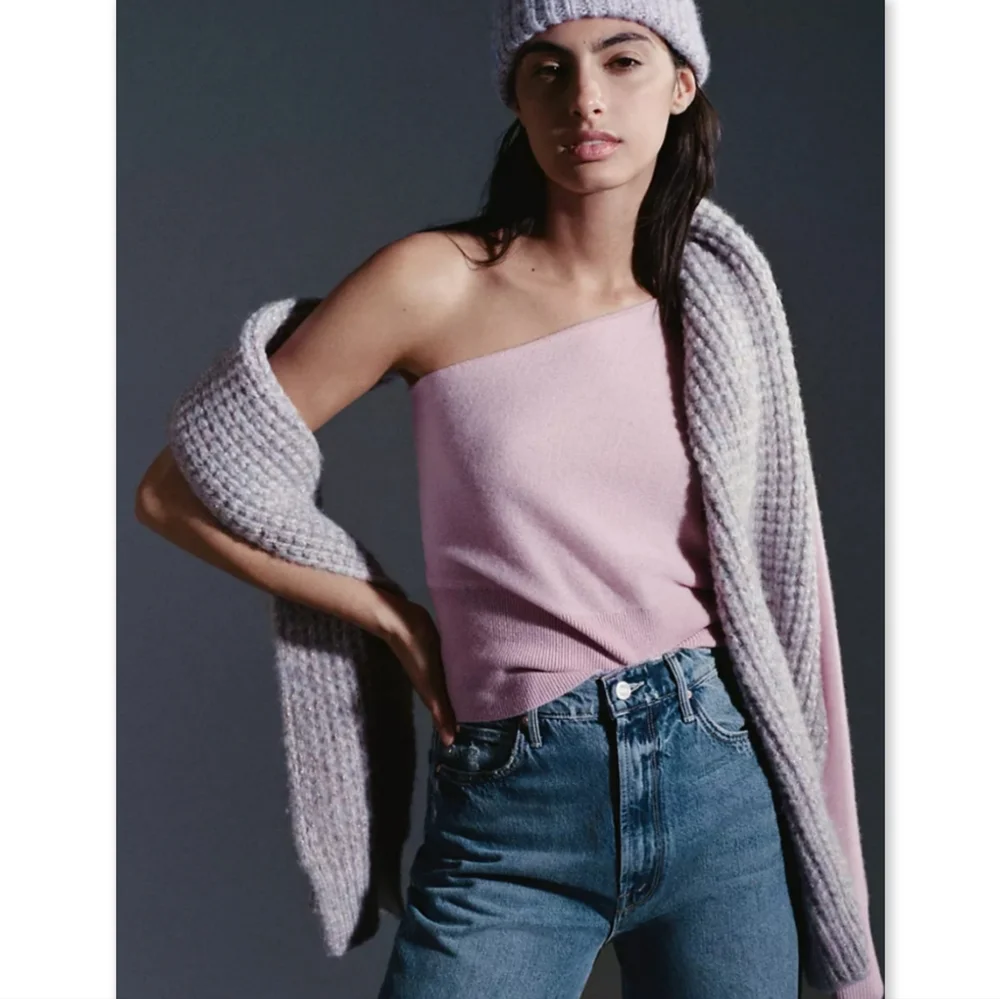 Maeve One-Shoulder Cashmere Sweater - Picture 3 of 11